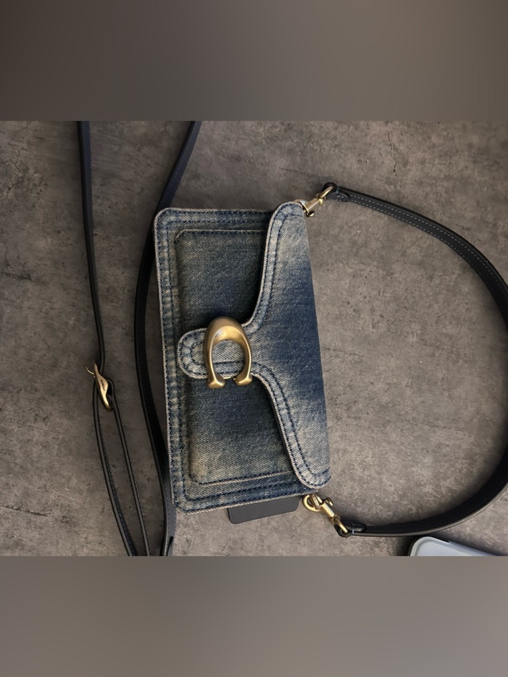 Coach Tabby 20 Small Denim Shoulder Bag *Like New* - Picture 6 of 6